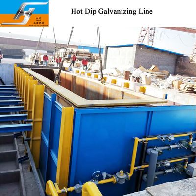 Smart Control Hot Dip Galvanizing Line with High Velocity Pulse Firing System and Customized Dimension Zinc Kettle