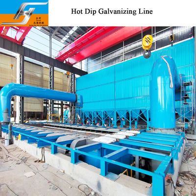 Smart Control Hot Dip Galvanizing Line with High Velocity Pulse Firing System and Customized Dimension Zinc Kettle