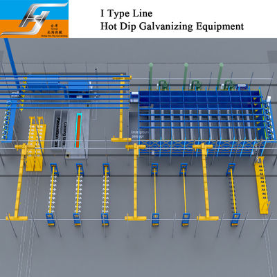 Qualidade  I Type Hot Dip Galvanizing Equipment Production Line fábrica