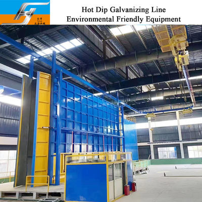 Linha de galvanização por imersão a quente de dimensão personalizada com controle inteligente e sistema de queima de pulso de alta velocidade