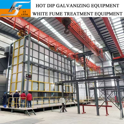 Linha de galvanização por imersão a quente a favor do meio ambiente de alta eficiência com forno de chaleira de zinco com controle inteligente